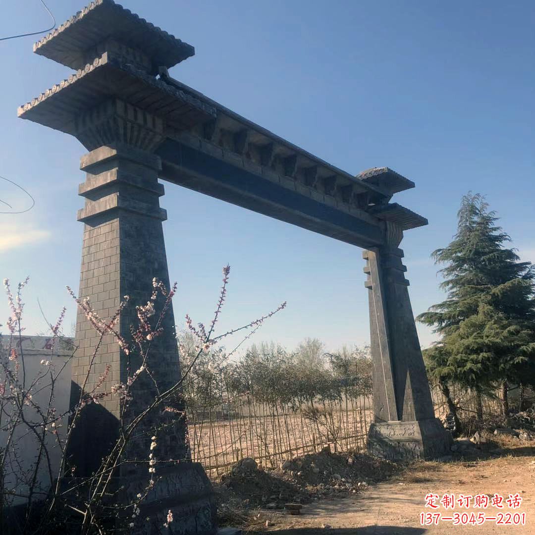 绵阳公园汉阙大门石雕
