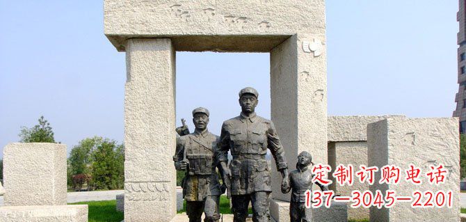 绵阳纪念红军的铜雕制品