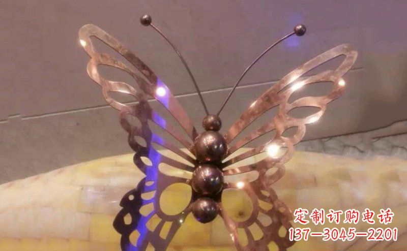 绵阳公园蝴蝶不锈钢雕塑