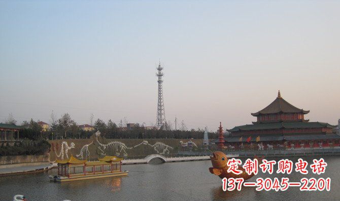 绵阳公园金鱼动物铜雕