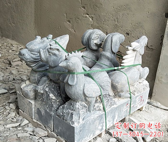 绵阳大理石12生肖石雕