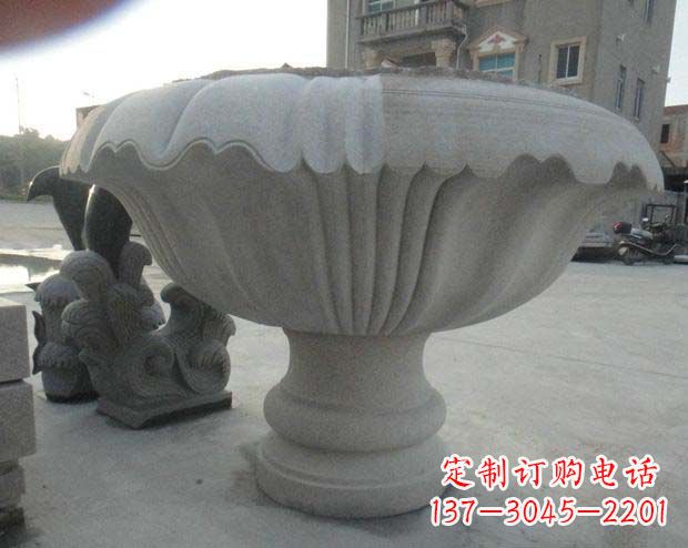 绵阳高端大理石花盆雕塑
