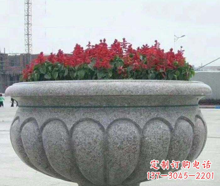 绵阳精美大理石花盆雕塑
