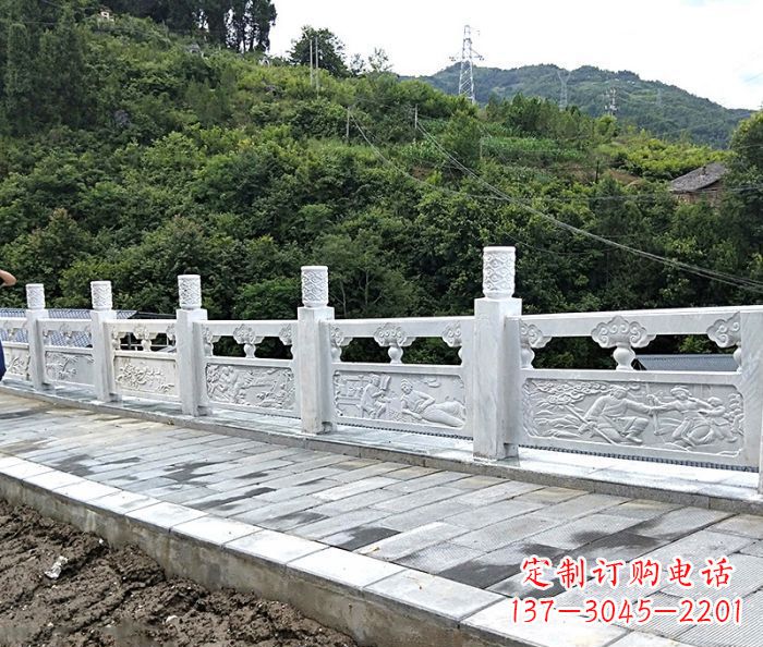 绵阳专为公园景观定制的大理石栏板石雕