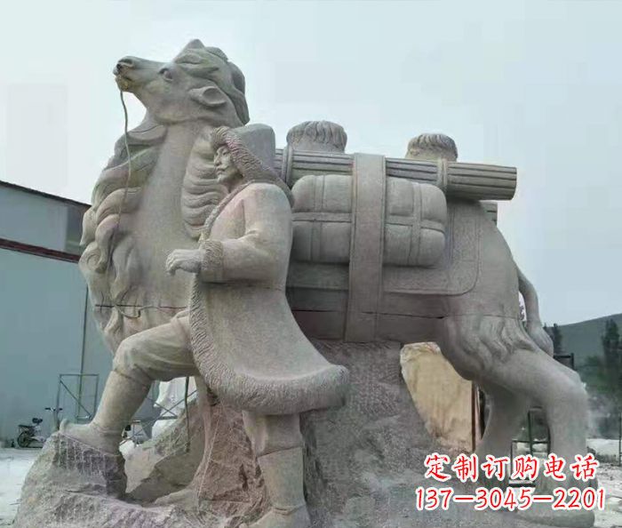 绵阳精致精美的大理石骆驼石雕