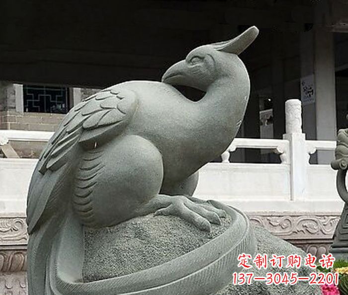 绵阳公园景观凤凰石雕