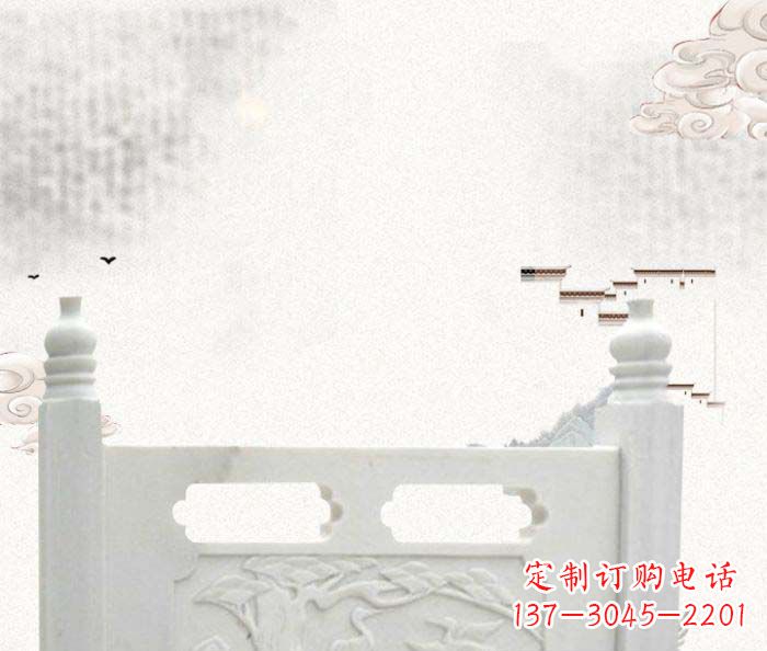绵阳中领雕塑汉白玉石栏板雕塑