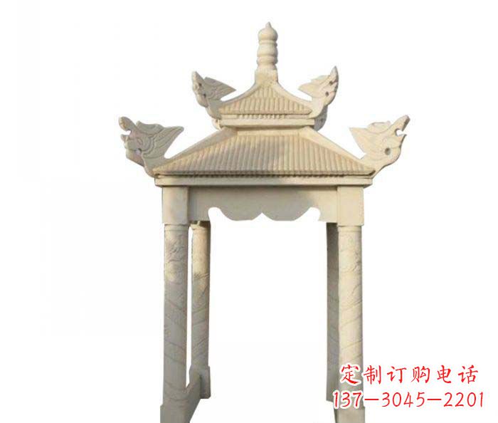 绵阳高品质园林石雕凉亭