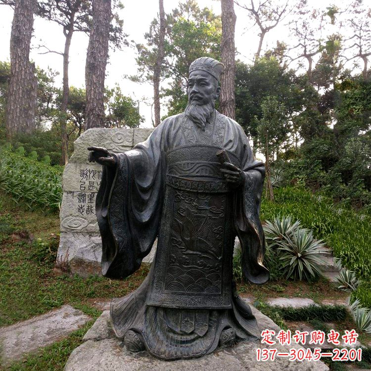 绵阳纪念蔡伦的艺术之作——铜雕像