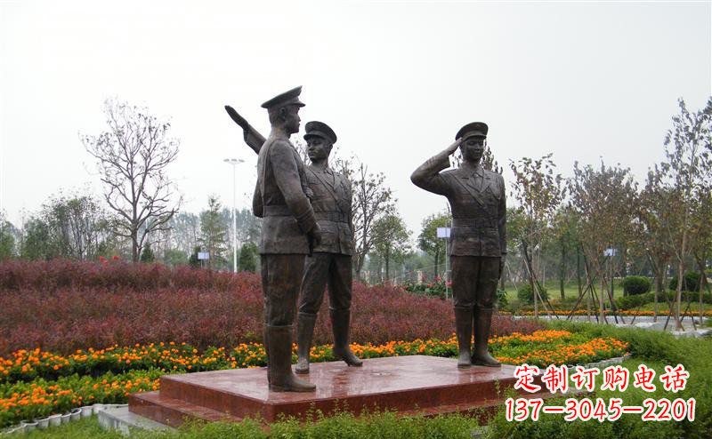 绵阳金属警察雕塑——荣耀守护社会治安!