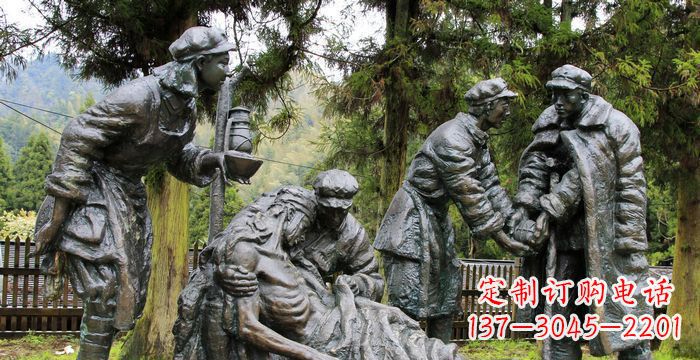 绵阳红军铜雕,宣扬时代之精神