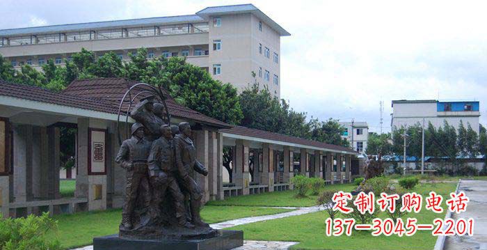 绵阳风采勇猛军人铜雕