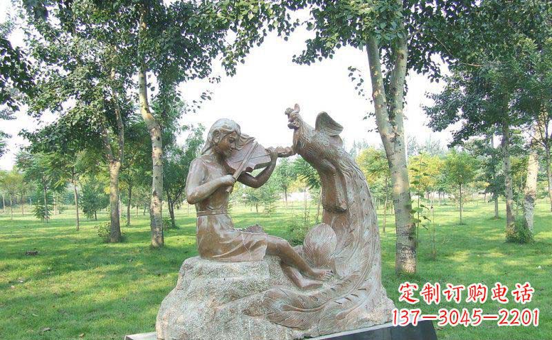 绵阳艺术精美的凤凰雕塑