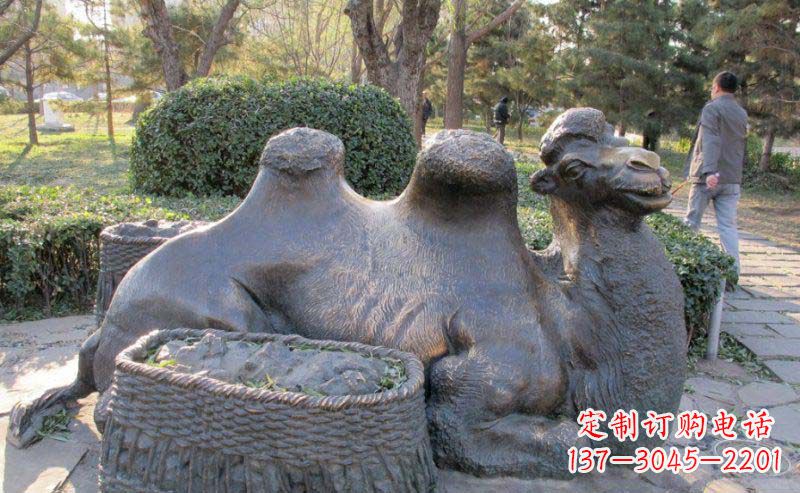 绵阳精致骆驼铜雕塑
