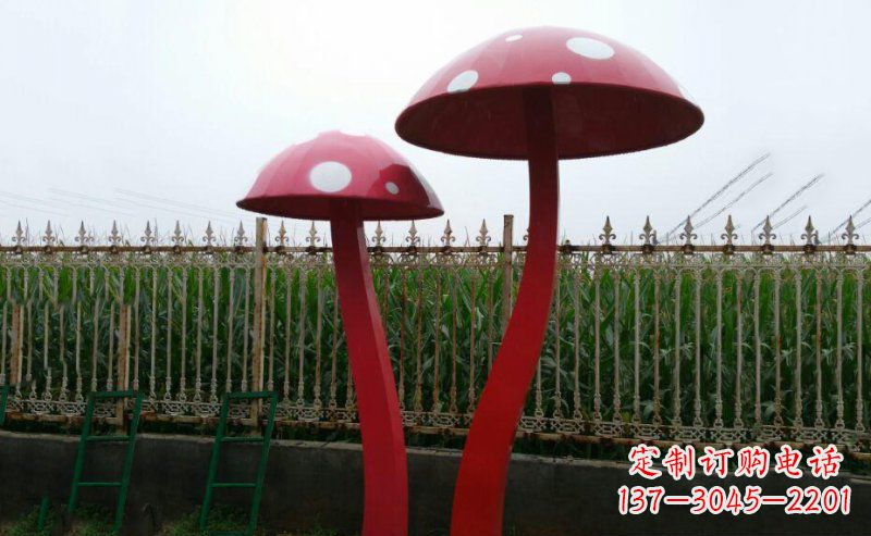 绵阳精致蘑菇不锈钢雕塑