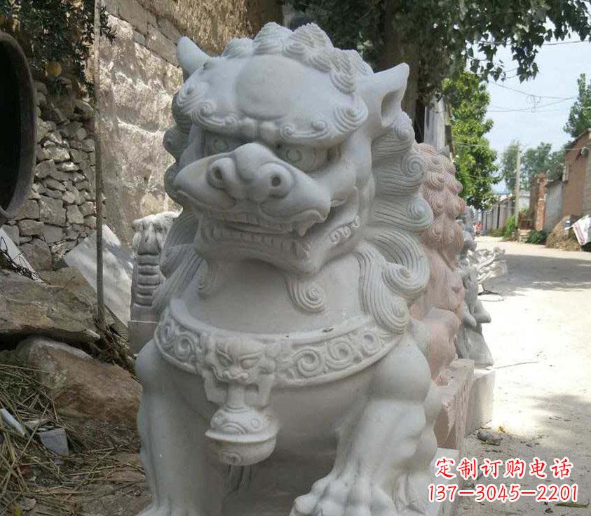 绵阳中领雕塑母子狮子石雕