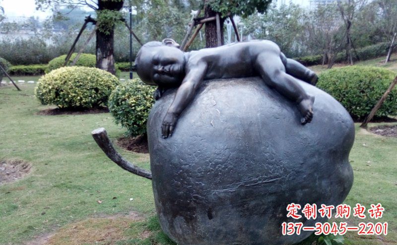 绵阳精致可爱的苹果雕塑