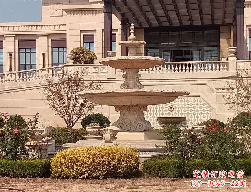 绵阳中领雕塑定制精美喷泉鱼石雕