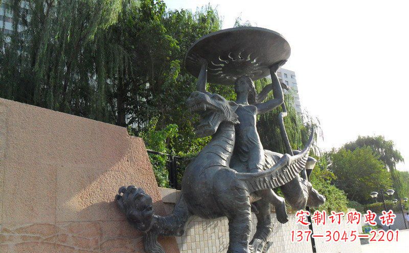 绵阳中领雕塑飞龙铜雕