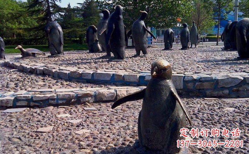 绵阳企鹅动物铜雕