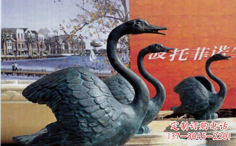 绵阳优质青铜天鹅雕塑