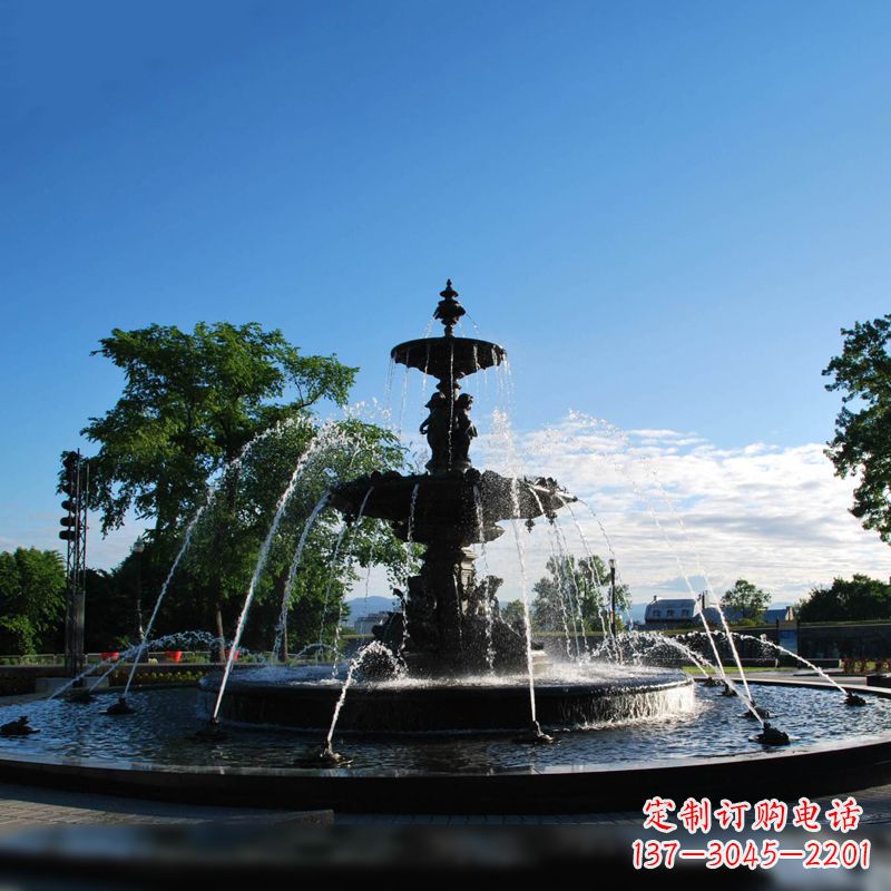 绵阳公园石雕喷泉水景雕塑