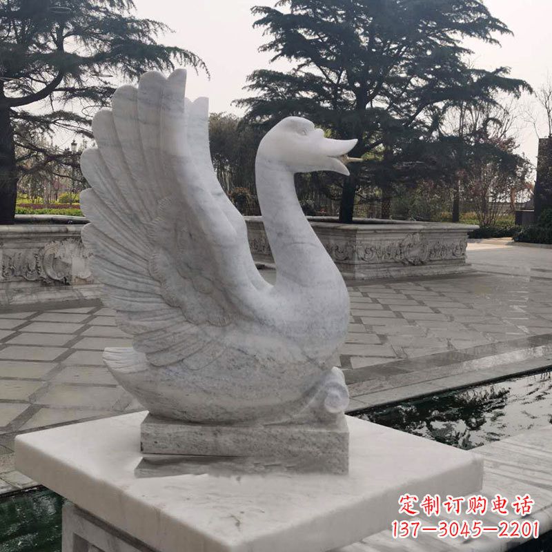 绵阳精致的天鹅石雕塑