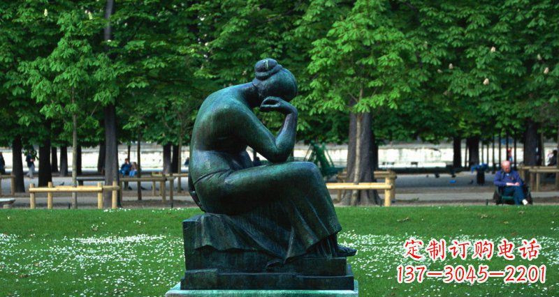 绵阳经典精美女人铜雕