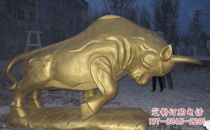 绵阳公园拓荒牛景观铜雕