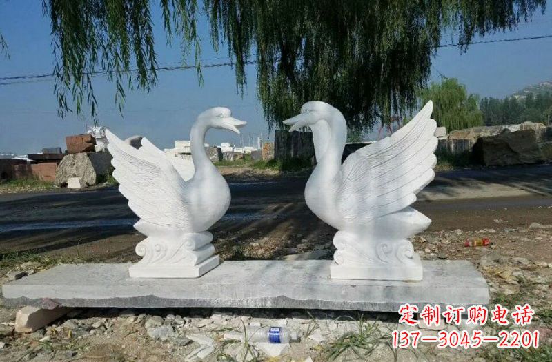 绵阳公园天鹅石雕
