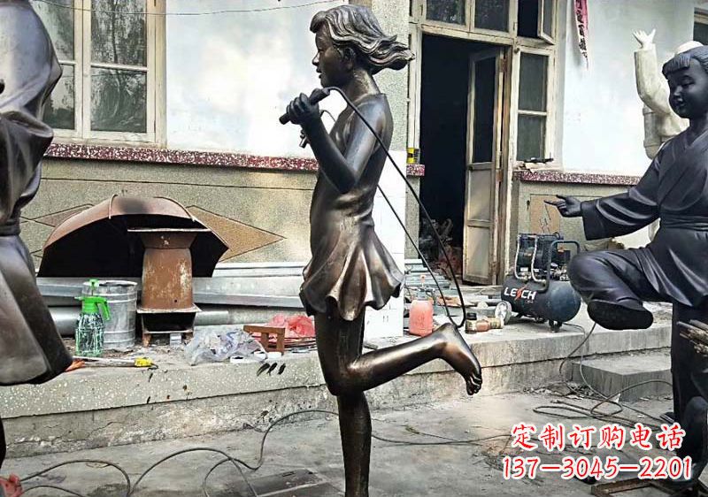 绵阳精美女孩铜雕