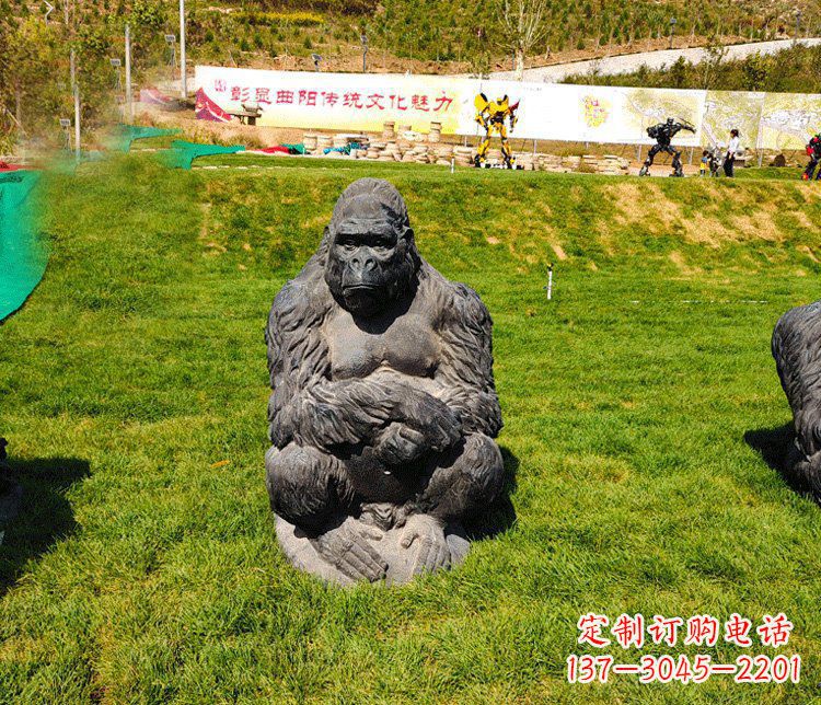 绵阳高端铜制巨型大猩猩雕塑