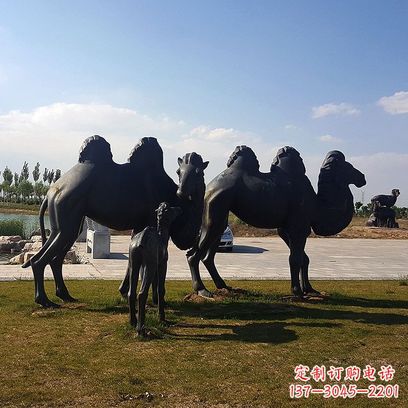绵阳铜骆驼雕塑,精致景观装饰