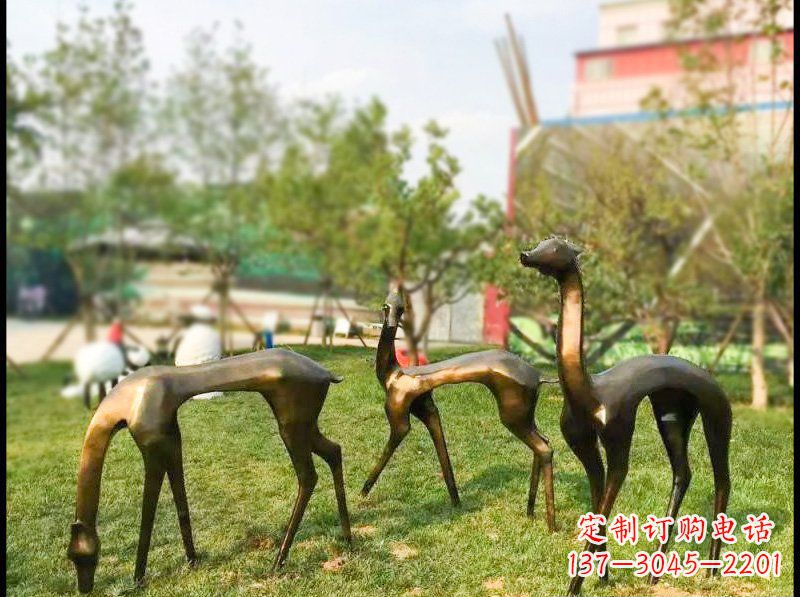 绵阳艺术欣赏——梅花鹿雕塑