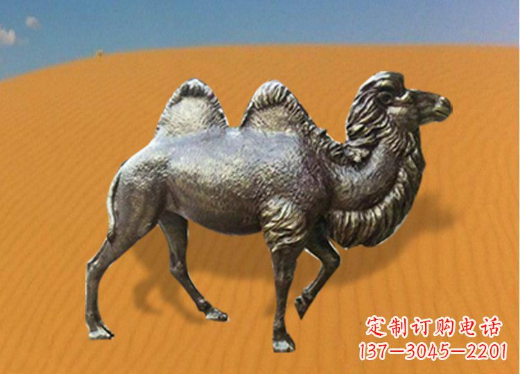 绵阳公园装饰精美铜骆驼雕塑