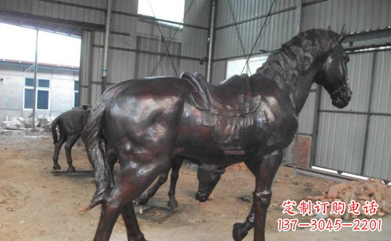 绵阳公园铜马动物铜雕