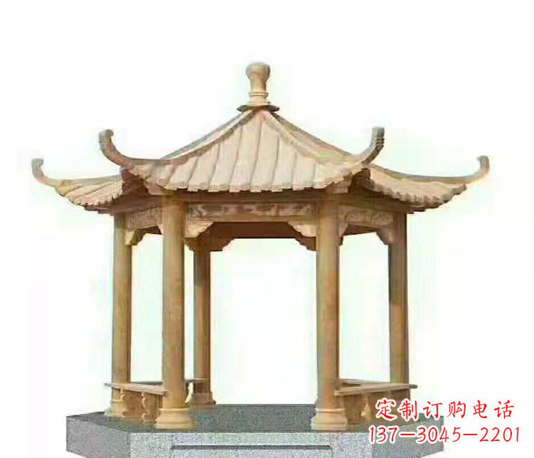绵阳晚霞凉亭石雕