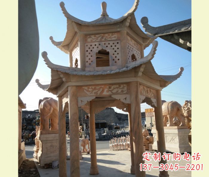 绵阳中式双层石雕凉亭