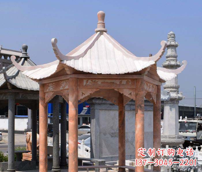 绵阳中领雕塑设计凉亭雕塑,清新简约添美感