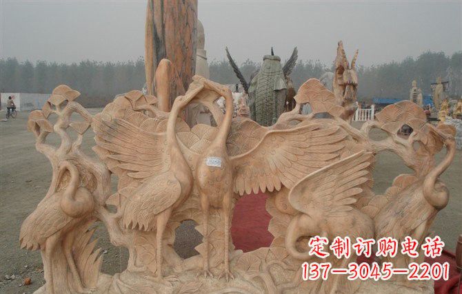 绵阳精美仙鹤雕塑