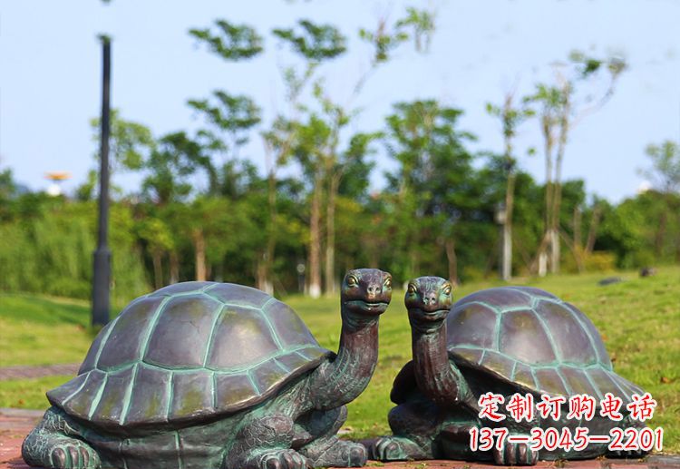 绵阳中领雕塑别具特色的乌龟铜雕
