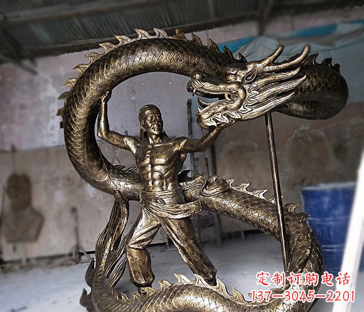 绵阳高质量的文化艺术装饰铜雕龙雕塑