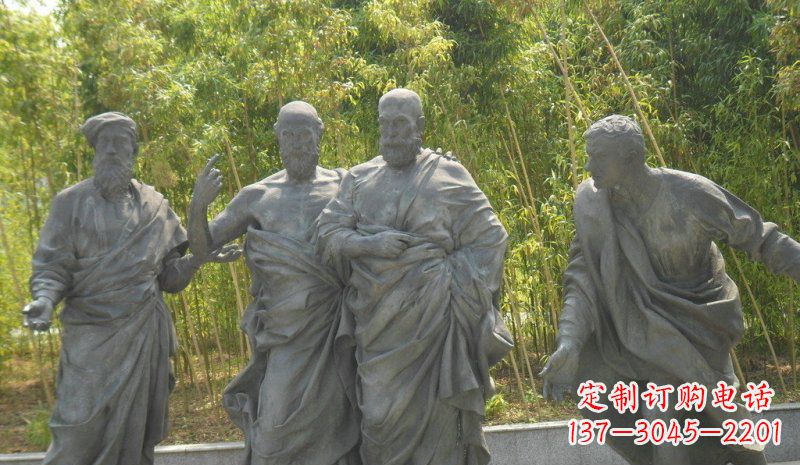 绵阳传承经典,深情呈现——铜雕西方名人人物雕塑