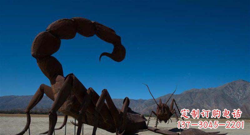 绵阳中领雕塑精美铜雕蝎子雕塑