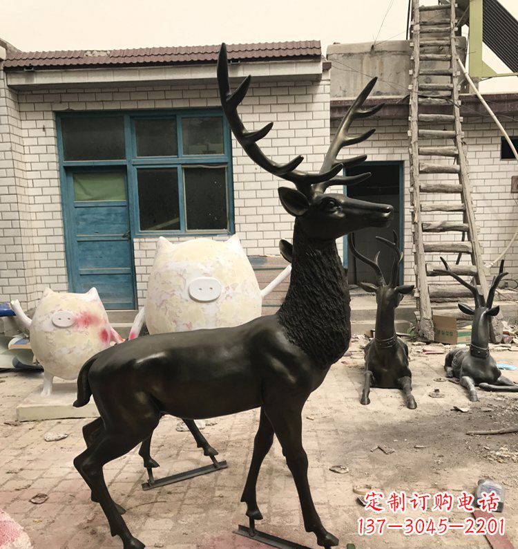 绵阳公园动物铜雕