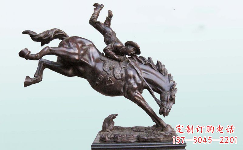 绵阳精致古典·真实再现马铜雕