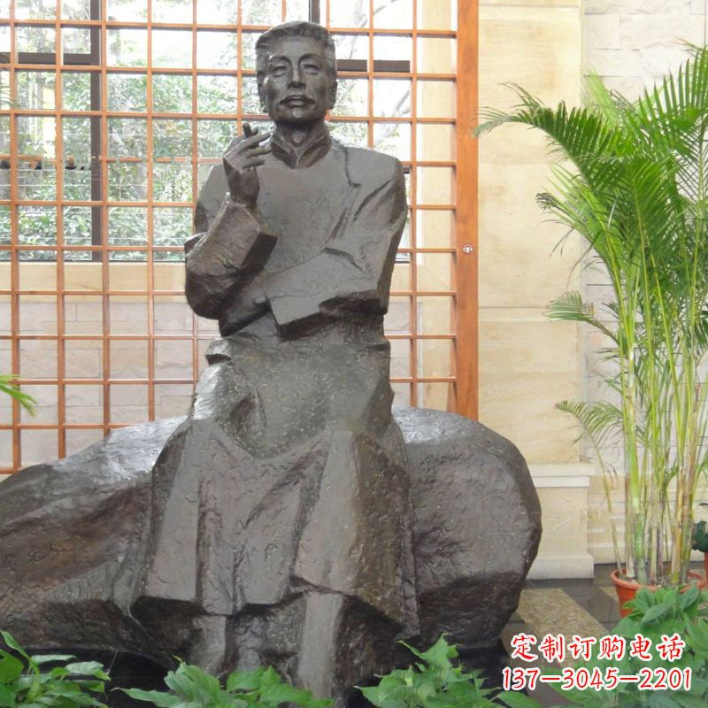 绵阳中领雕塑|传承历史文化的鲁迅铜雕像