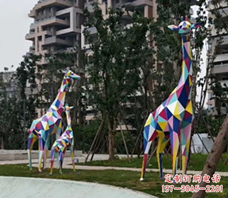 绵阳精美高雅的长颈鹿雕塑