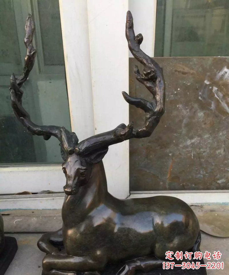 绵阳铸铜小鹿动物雕塑