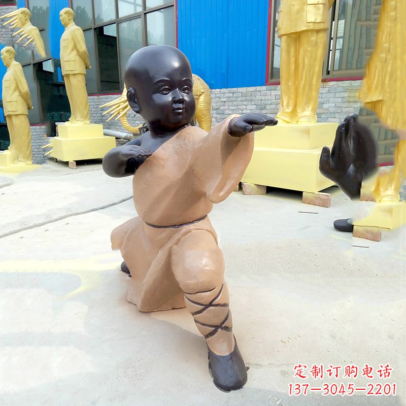 绵阳传承传统文化的绝佳礼品——“功夫小和尚”雕塑